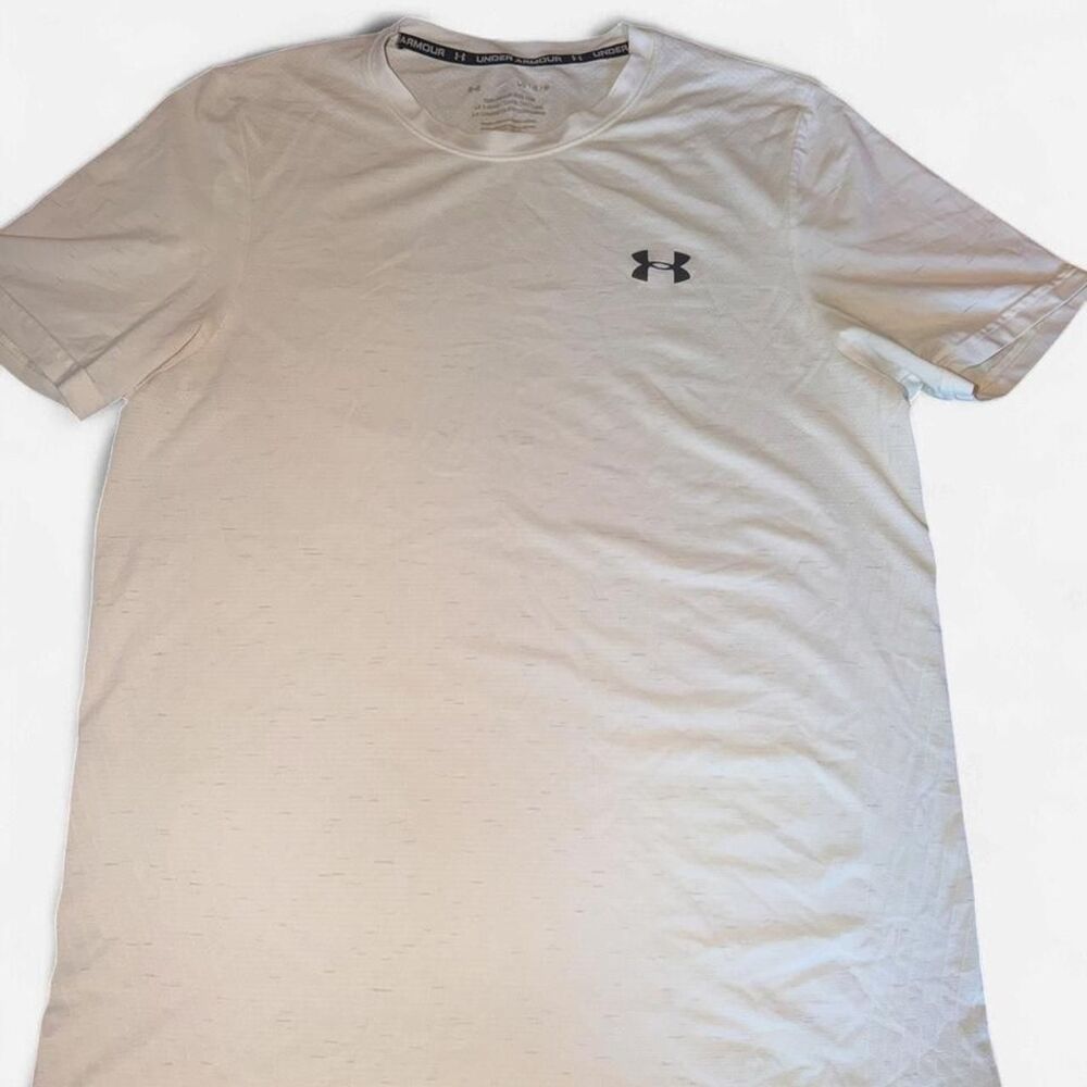 Under-armour Men's White and Cream T-shirt